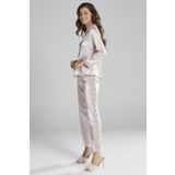 Pierre Cardin 1438 Pudra Kadın Saten Dantelli Pijama Takımı