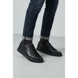 Pierre Cardin 166-2604B Hakiki Deri Erkek Sneakers Günlük Ayakkabı - Siyah