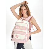 Pierre Cardin 18829 Okul Çantası Suya Dayanıklı Çok Bölmeli - Pembe