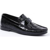 Pierre Cardin 2596 Loafer Baskılı Siyah Rugan Ayakkabı