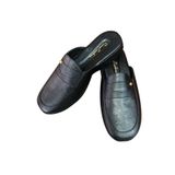 Pierre Cardin 288 Siyah Kroko Erkek Terlik