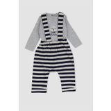 Pierre Cardin 302262 Yeşil Bebek Bahçıvan Tulum Takımı
