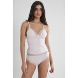 Pierre Cardin 305 Kadın Dantelli Penye Atlet Külot Kaşkorse Set - Pudra - XL