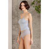 Pierre Cardin 385 Kadın Atlet Külot Takım, Viskon Elastan, Mist, S Beden