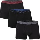 Pierre Cardin 390 Erkek Sıyah Stretch 3'lü Boxer - 2XL - Siyah