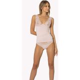 Pierre Cardin 390 Kaşkorse Dantelli Atlet - Külot Takımı - Pudra