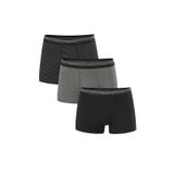 Pierre Cardin 3'lü Çizgili/Düz Erkek Boxer