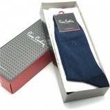 Pierre Cardin 3'lü Erkek Yün Çorap - Lacivert Nokta Desenli - 40 - 44
