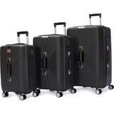 Pierre Cardin 3'lü Set %100 Polipropilen Valiz Siyah 04PC7080 - Valiz&Seyahat>Valiz Setleri>3'lü Valiz Seti