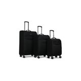 Pierre Cardin 3’lü Valiz Seti Kabin + Orta + Büyük Boy Kumaş Ultra Light Sessiz 8 Tekerlek PC6005