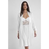 Pierre Cardin 4265 Ekru Gecelik Sabahlık Takım