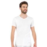 Pierre Cardin 442 Erkek%100 Pamuk V Yaka Yarım Kol Fanila, Beyaz, S