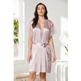 PİERRE CARDİN 4438 SABAHLIK GECELİK TAKIM PUDRA S