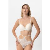 Pierre Cardin 4901 Push Up Kaplı Sütyen Takım, Ekru, 75B