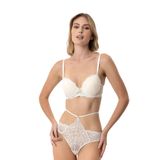 Pierre Cardin 4901 Push Up Kaplı Sütyen Takım, Ekru, 90B