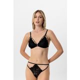 Pierre Cardin 4905 Kapsız Bralet Sütyen Takımı, Siyah, 85B