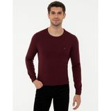 Pierre Cardin 50248582-VR014 Bordo Erkek Kazak