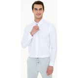 Pierre Cardin 50250338-VR033 Lacivert Desenli Erkek Gömlek