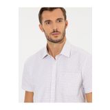 Pierre Cardin 50252474-VR011 Bej Kısa Kollu Erkek Gömlek