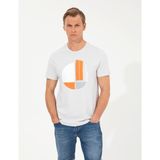 Pierre Cardin 50254025-VR091 Açık Gri Melanj Erkek T-shirt