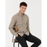 Pierre Cardin 50259533-VR011 Bej Desenli Erkek Gömlek