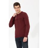 Pierre Cardin 50259797-VR014 Bordo Erkek Kazak