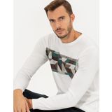 Pierre Cardin 50261161-VR019 Ekru Erkek Kazak