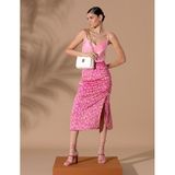 Pierre Cardin 50262565-VR167 Koyu Pembe Kısa Kollu Kadın Bluz