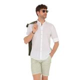 Pierre Cardin 50265119-VR013 Beyaz Desenli Erkek Gömlek