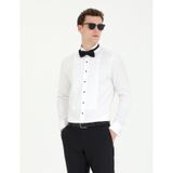 Pierre Cardin 50268197-VR013 Beyaz Smokin Erkek Gömlek