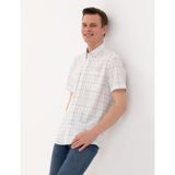 Pierre Cardin 50269178-VR027 Haki Desenli Erkek Gömlek