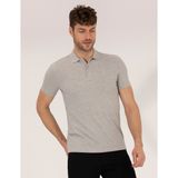 Pierre Cardin 50269606-VR091 Açık Gri Melanj Erkek T-shirt
