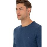 Pierre Cardin 50270179-VR155 İndigo Melanj Erkek Kazak