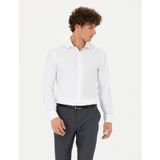 Pierre Cardin 50275692-VR013 Beyaz Desenli Erkek Gömlek