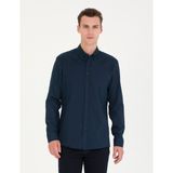 Pierre Cardin 50276553-VR033 Lacivert Desenli Erkek Gömlek