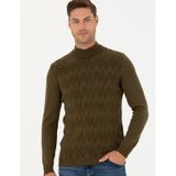 Pierre Cardin 50278099-VR027 Haki Erkek Kazak