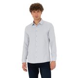 Pierre Cardin 50278184-VR024 Gri Desenli Erkek Gömlek