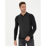 Pierre Cardin 50279429-VR091 Açık Gri Melanj Erkek Kazak