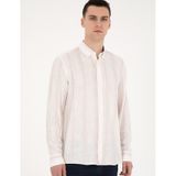 Pierre Cardin 50283522-VR078 Açık Pembe Desenli Erkek Gömlek
