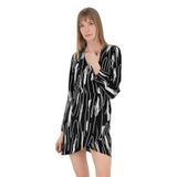 Pierre Cardin 50283665-VR046 Siyah Cupro Kadın Elbise