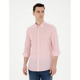 Pierre Cardin 50284400-VR186 Mercan Desenli Erkek Gömlek