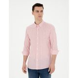 Pierre Cardin 50284400-VR186 Mercan Desenli Erkek Gömlek