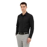 Pierre Cardin 50285594-VR046 Siyah Desenli Erkek Gömlek