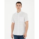 Pierre Cardin 50288739-VR033 Lacivert Kısa Kollu Erkek Gömlek