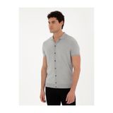 Pierre Cardin 50289239-VR001 Açık Gri Erkek Kazak