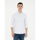 Pierre Cardin 50289388-VR045 Saks Desenli Erkek Gömlek