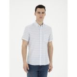 Pierre Cardin 50289412-VR003 Açık Mavi Kısa Kollu Erkek Gömlek