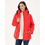 Pierre Cardin 50290326-VR030 Kırmızı Parlak Kadın Mont