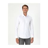 Pierre Cardin 50292264-VR013 Slim Fit Uzun Kollu Beyaz Erkek Gömlek