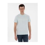 Pierre Cardin 50302567-VR048 Su Yeşili Slim Fit Erkek T-shirt